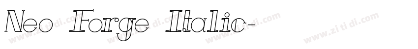 Neo Forge Italic字体转换